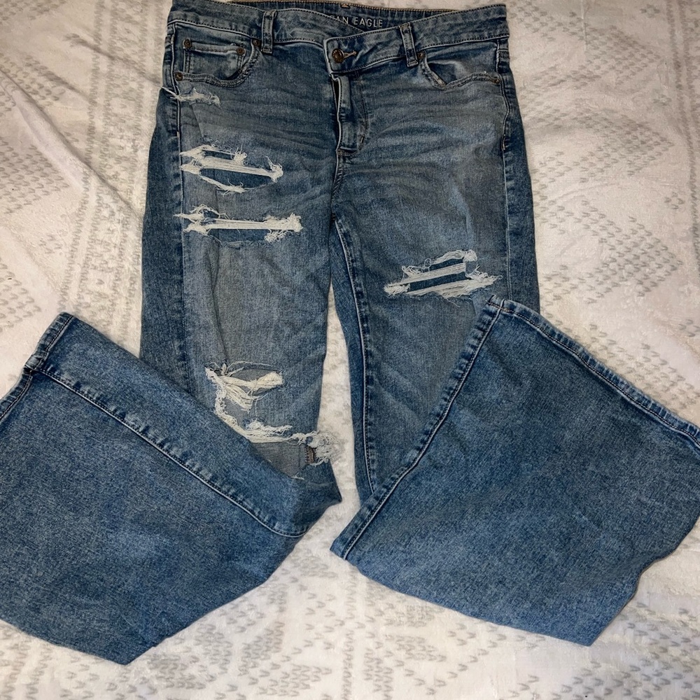 American Eagle Super Hi-Rise Flair